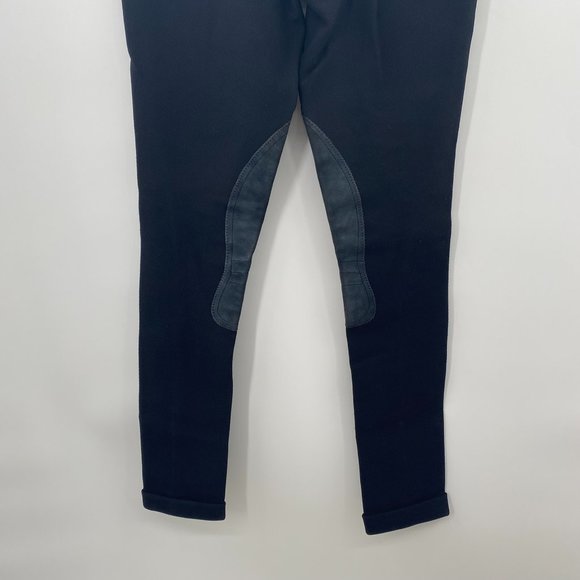 HARRODS NYLON STRETCH EQUESTRIAN RIDING PANTS BLACK WOMENS 26 - Picture 5 of 6